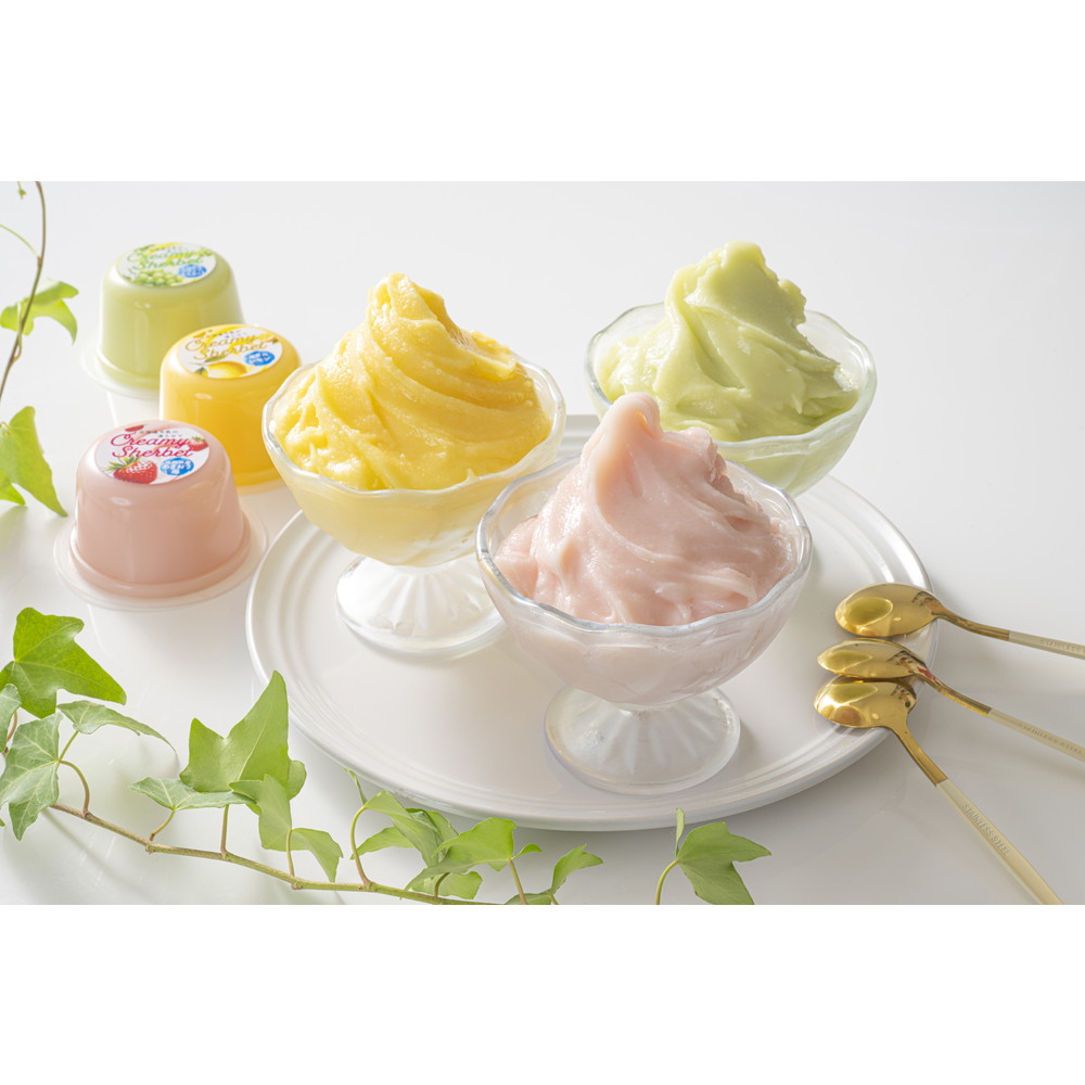 北海道牛乳の凍らせてクリーミーシャーベット